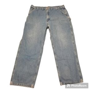 CARHARTT (Men's 44 x 32) Original Dungaree Fit Carpenter Blue Jeans